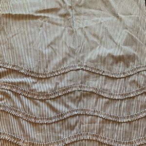 Martha Stewart Navy/White Ruffle Shower Curtain